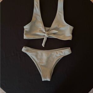 Stylish Olive Green Bikini Set